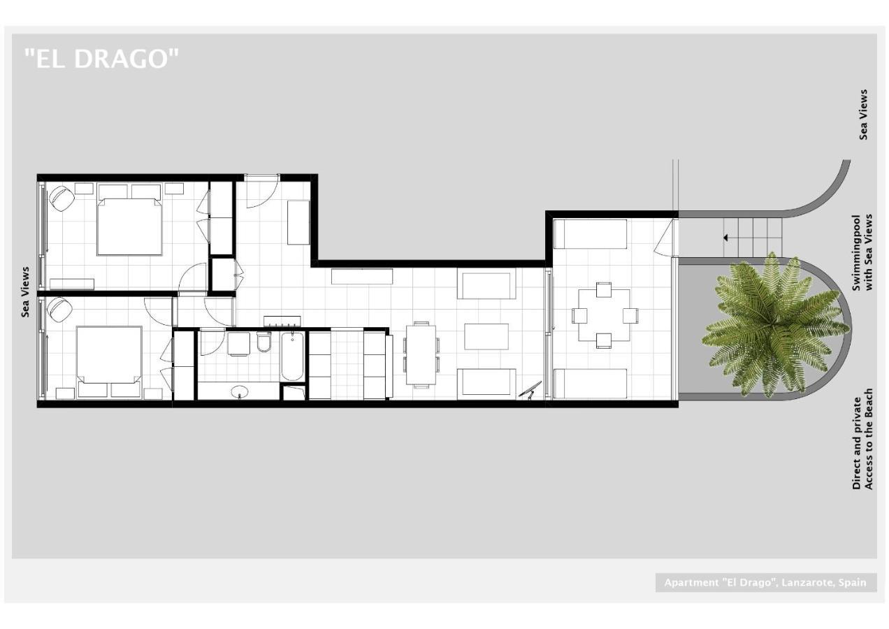 Apartmán El Drago Costa Teguise Exteriér fotografie